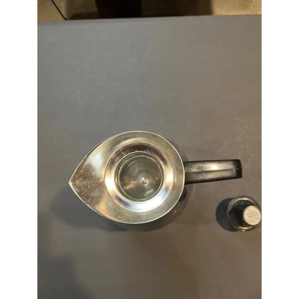 Vintage Chrome Vacuum Insulated Coffee Carafe Thermal Pitcher Mid Century Modern